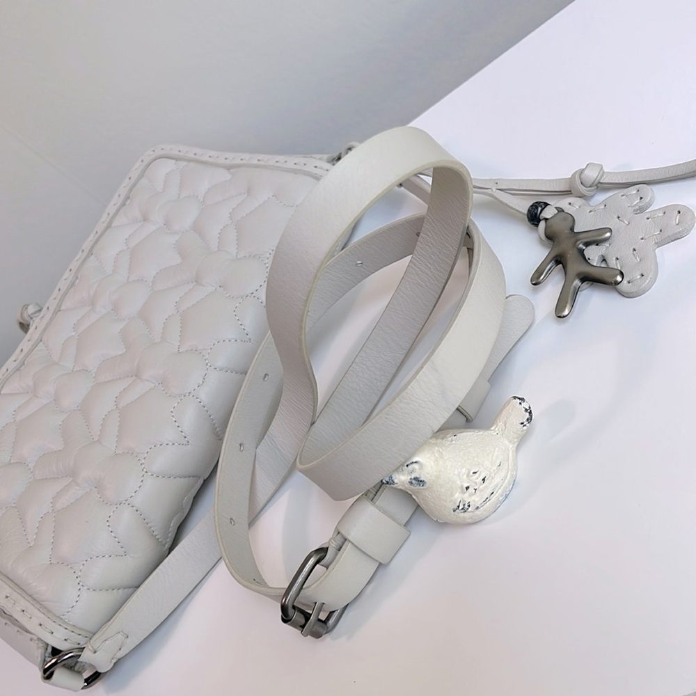 Henry Beguelin Italian Leather Crossbody / Color Chalk €440/$594 - Picture 16 of 17